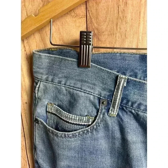 Sun & Stone Abel Patchwork Tapered Straight Leg Jeans 100% Cotton Men's Size 31 - Picture 5 of 10